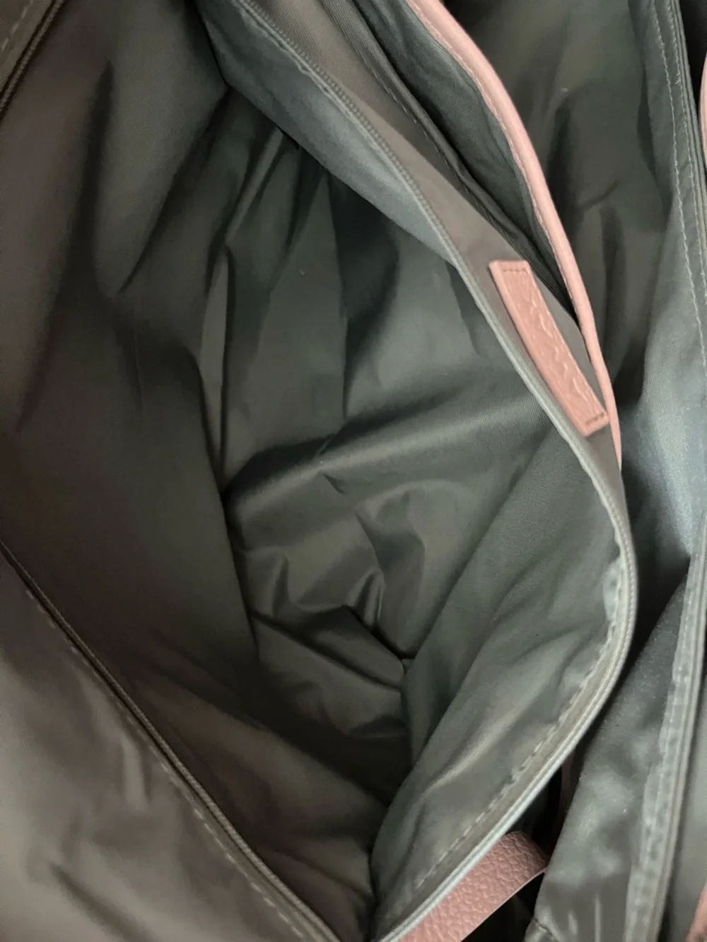 Away Pink Leather Weekender Travel Bag with Removable Strap - Picture 8 of 14